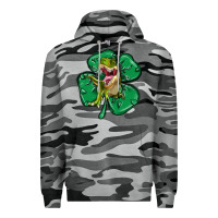 Slate Camo dinosaur st patricks day Premium Hoodie - MaliasSmallBusiness