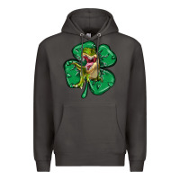 Smoke dinosaur st patricks day Premium Hoodie - MaliasSmallBusiness