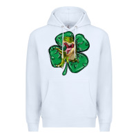 White dinosaur st patricks day Premium Hoodie - MaliasSmallBusiness