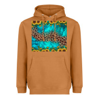 Meerkat leopard turquoise sunflower Heavyweight Hoodie - JahusDesignShop