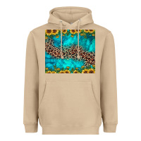 Mushroom leopard turquoise sunflower Heavyweight Hoodie - JahusDesignShop