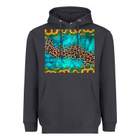 Smoke leopard turquoise sunflower Heavyweight Hoodie - JahusDesignShop