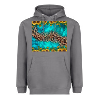 Storm leopard turquoise sunflower Heavyweight Hoodie - JahusDesignShop