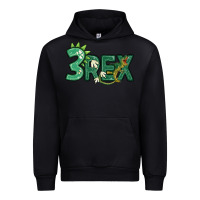 Black three rex Urban Hoodie - MaliasSmallBusiness