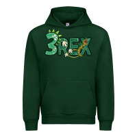 Forest Green three rex Urban Hoodie - MaliasSmallBusiness