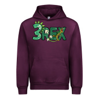 Mauve Wine three rex Urban Hoodie - MaliasSmallBusiness