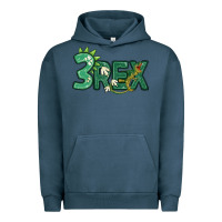 Pigment Midnight Navy three rex Urban Hoodie - MaliasSmallBusiness