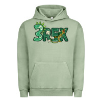 Pigment Oil Green three rex Urban Hoodie - MaliasSmallBusiness