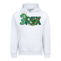 White three rex Urban Hoodie - MaliasSmallBusiness