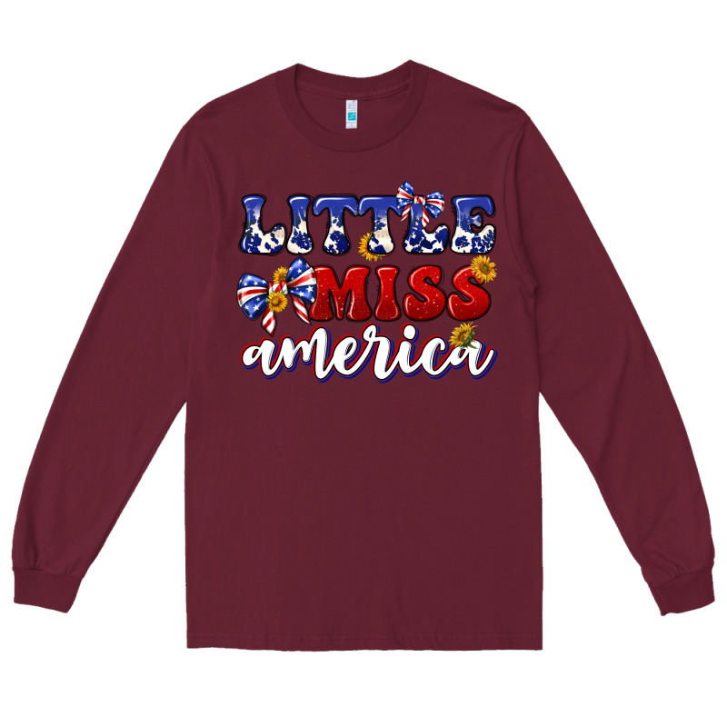 Little Miss America Long Sleeve Tee by texasbilliewilder | Teevron