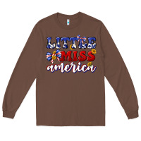 Chestnut little miss america Long Sleeve Tee - texasbilliewilder