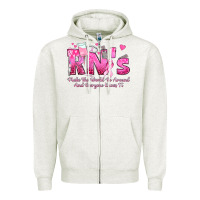 Oatmeal Heather rn s make the world go around and everyone knows Zipper Hoodie - texasbilliewilder