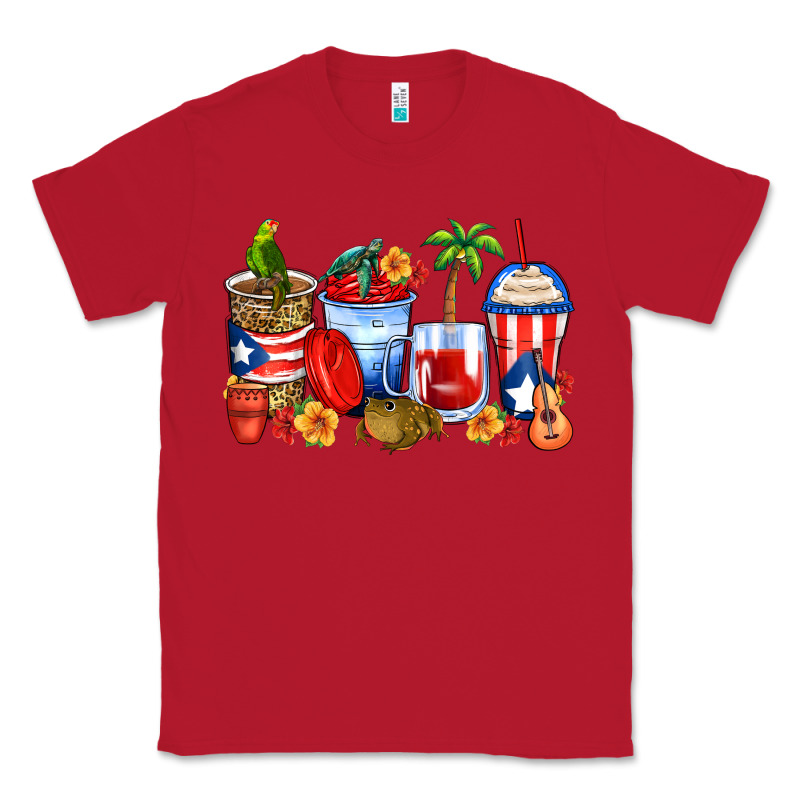 Puerto Rico Coffee Cups Classic Tee by Zillion Design Studio | Teevron