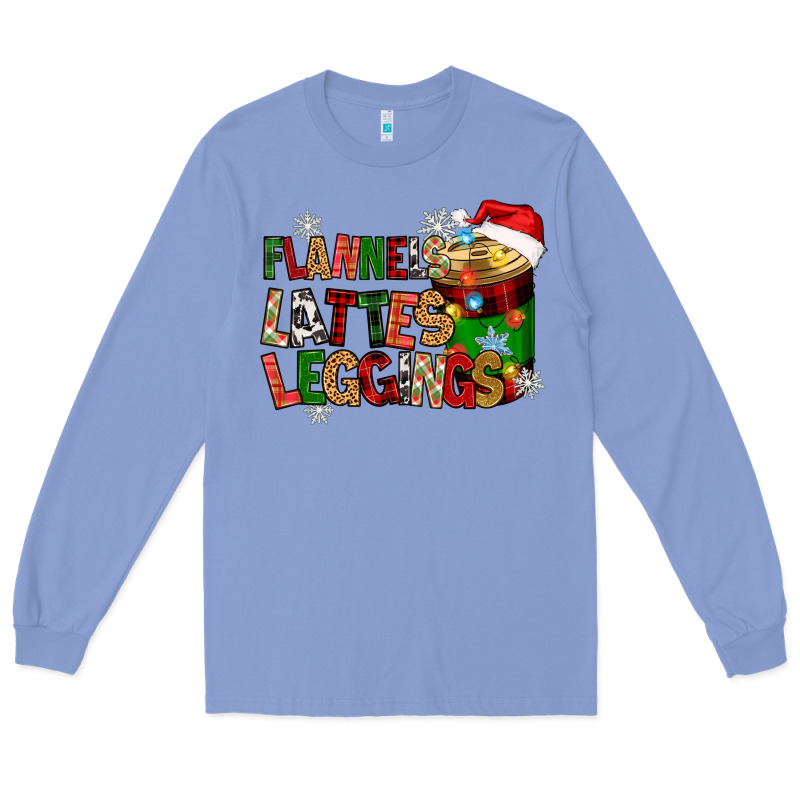 Flannels Lattes Long Sleeve Tee by Zillion Design Studio | Teevron