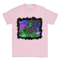 Bubblegum Pink halloween skull and leopard background Classic Tee - BundleAndBundleShop