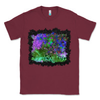 Burgundy halloween skull and leopard background Classic Tee - BundleAndBundleShop