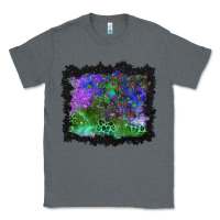 Charcoal Heather halloween skull and leopard background Classic Tee - BundleAndBundleShop