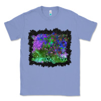 Colony Blue halloween skull and leopard background Classic Tee - BundleAndBundleShop