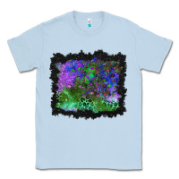 Dusty Blue halloween skull and leopard background Classic Tee - BundleAndBundleShop