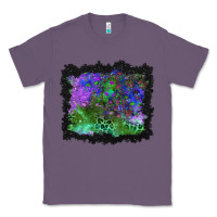 Lavender halloween skull and leopard background Classic Tee - BundleAndBundleShop
