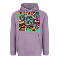Lavender football tie dye gemstone sunflower Heavyweight Hoodie - JahusDesignShop