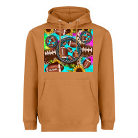 Meerkat football tie dye gemstone sunflower Heavyweight Hoodie - JahusDesignShop