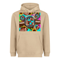Mushroom football tie dye gemstone sunflower Heavyweight Hoodie - JahusDesignShop