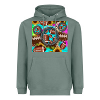 Sage football tie dye gemstone sunflower Heavyweight Hoodie - JahusDesignShop