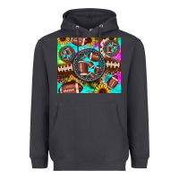 Smoke football tie dye gemstone sunflower Heavyweight Hoodie - JahusDesignShop