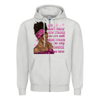 Dove Grey afro woman cancer Zipper Hoodie - texasbilliewilder