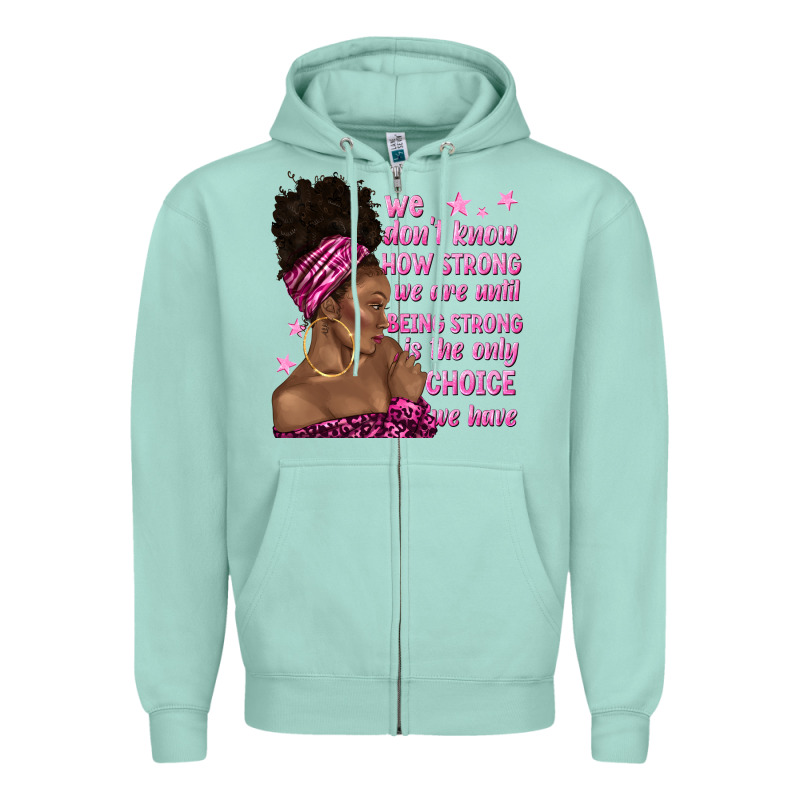 Afro Woman Cancer Zipper Hoodie by texasbilliewilder | Teevron