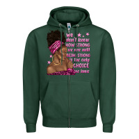Sports Green afro woman cancer Zipper Hoodie - texasbilliewilder