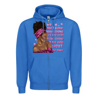 True Royal afro woman cancer Zipper Hoodie - texasbilliewilder