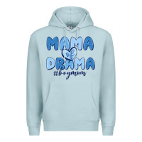 Blue Mist mama of drama boy mom Premium Hoodie - MaliasSmallBusiness