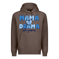 Coffee mama of drama boy mom Premium Hoodie - MaliasSmallBusiness