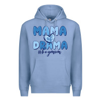 Colony Blue mama of drama boy mom Premium Hoodie - MaliasSmallBusiness