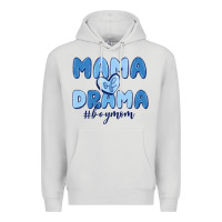 Dove Grey mama of drama boy mom Premium Hoodie - MaliasSmallBusiness