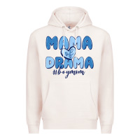 Pale Pink mama of drama boy mom Premium Hoodie - MaliasSmallBusiness