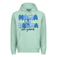 Seafoam mama of drama boy mom Premium Hoodie - MaliasSmallBusiness