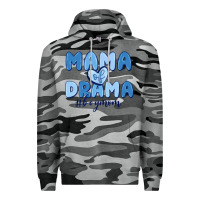 Slate Camo mama of drama boy mom Premium Hoodie - MaliasSmallBusiness