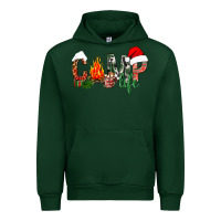 Forest Green christmas camp life Urban Hoodie - NancyCooperArtShop