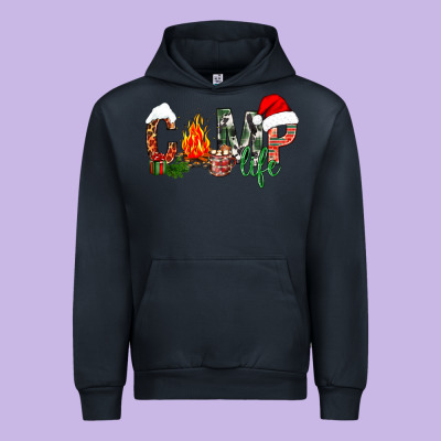 Christmas Camp Life Urban Hoodie Designed By Nancycooperartshop