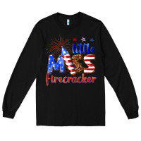 Black little miss firecracker billie wilder Long Sleeve Tee - texasbilliewilder