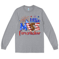 Heather Grey little miss firecracker billie wilder Long Sleeve Tee - texasbilliewilder
