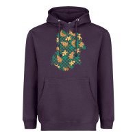 Plum christmas gingerbread cookies patch Heavyweight Hoodie - BundleAndBundleShop