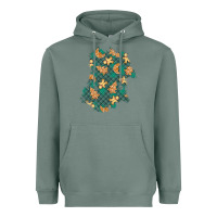 Sage christmas gingerbread cookies patch Heavyweight Hoodie - BundleAndBundleShop
