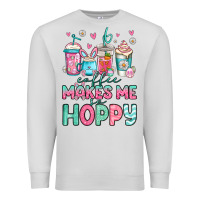 Dove Grey easter coffee makes me so hoppy Premium Sweatshirt - Jasminsmagicworld