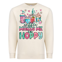 Sandshell easter coffee makes me so hoppy Premium Sweatshirt - Jasminsmagicworld