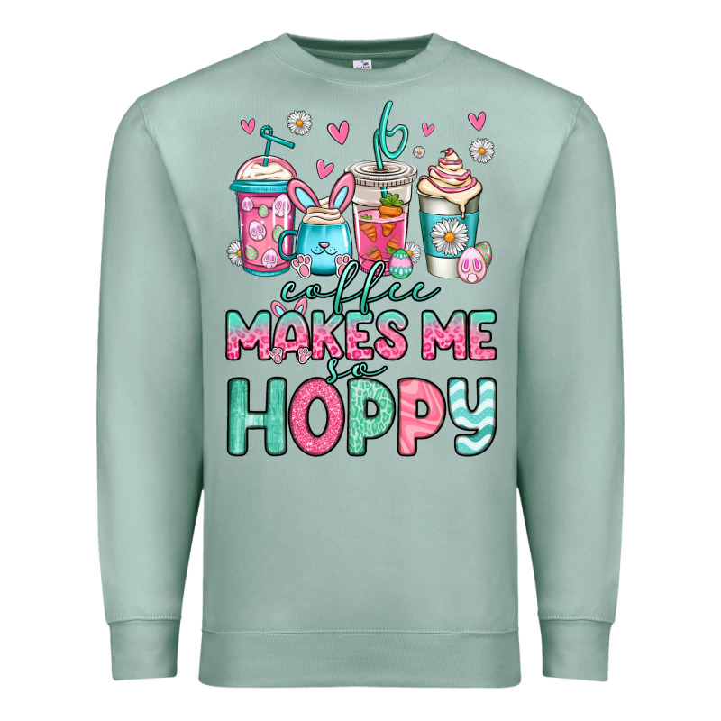Easter Coffee Makes Me So Hoppy Premium Sweatshirt by Jasminsmagicworld | Teevron