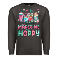 Smoke easter coffee makes me so hoppy Premium Sweatshirt - Jasminsmagicworld